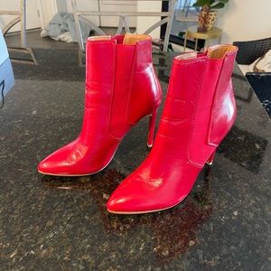 Steven Madden Red Heel Boots